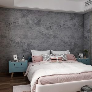 16"×354" Grey Blue Concrete Contact Paper